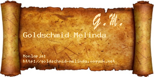 Goldschmid Melinda névjegykártya